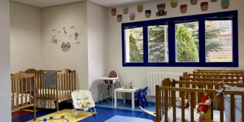 Vista general del aula de bebés