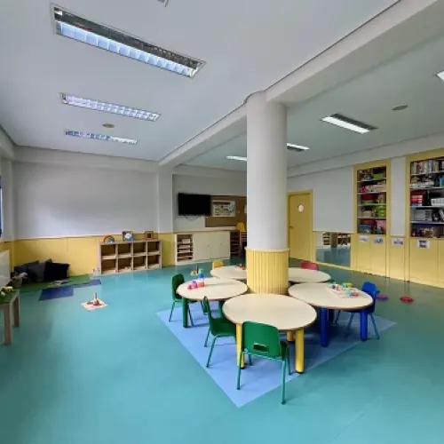 Vista general del aula de 2 3 años