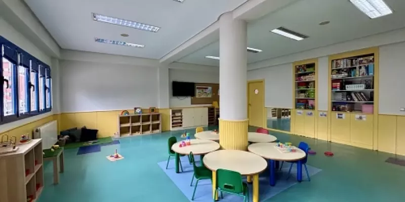 Vista general del aula de 2 a 3 años